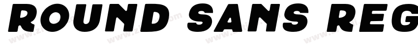 Round sans Regular字体转换
